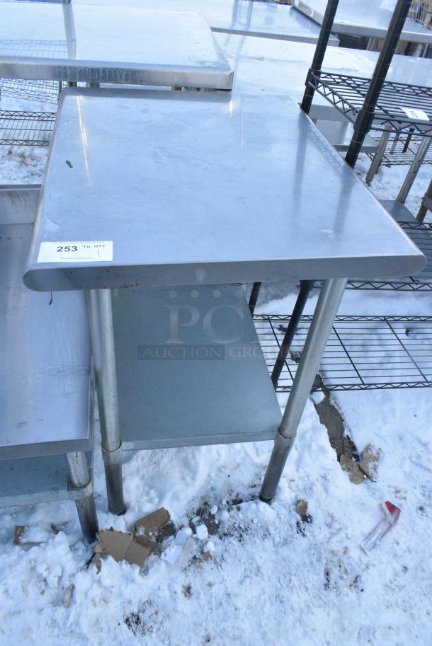 Stainless Steel Table w/ Metal Under Shelf. - Image 1 of 4