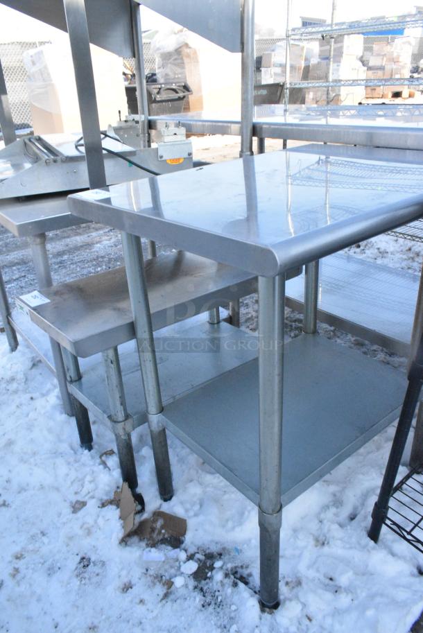 Stainless Steel Table w/ Metal Under Shelf. - Image 4 of 4