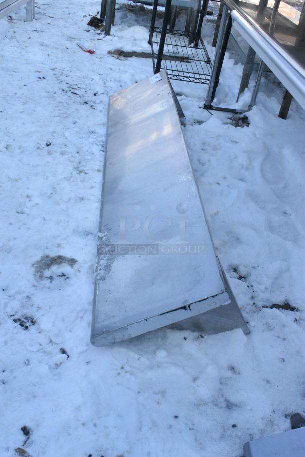 Stainless Steel Wall Mount Shelf. - Image 3 of 3