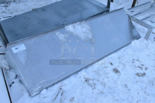 Stainless Steel Wall Mount Shelf. - Image 3 of 4
