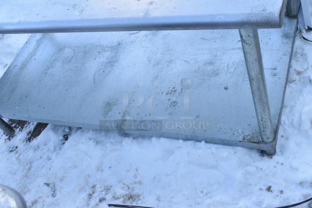 Stainless Steel Table w/ Metal Under Shelf. - Image 2 of 5