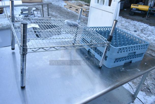 3 Various Items; Wire Dunnage Rack and 2 Dish Caddy. 3 Times Your Bid! - Image 1 of 5