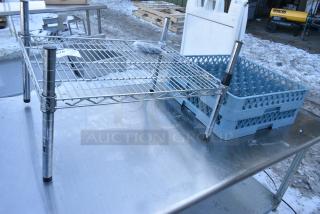 3 Various Items; Wire Dunnage Rack and 2 Dish Caddy. 3 Times Your Bid!