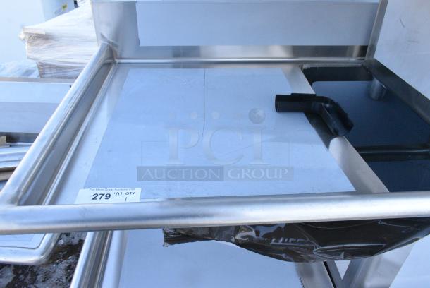 BRAND NEW SCRATCH AND DENT! Regency 600S42424224 Stainless Steel 4 Bay Sink w/ Left Side Drain Board. No Legs. - Image 3 of 5