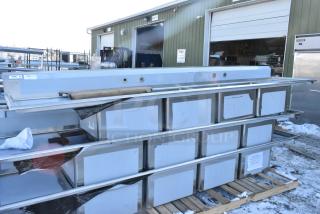 BRAND NEW SCRATCH AND DENT! Regency 600S42424224 Stainless Steel 4 Bay Sink w/ Left Side Drain Board. No Legs.