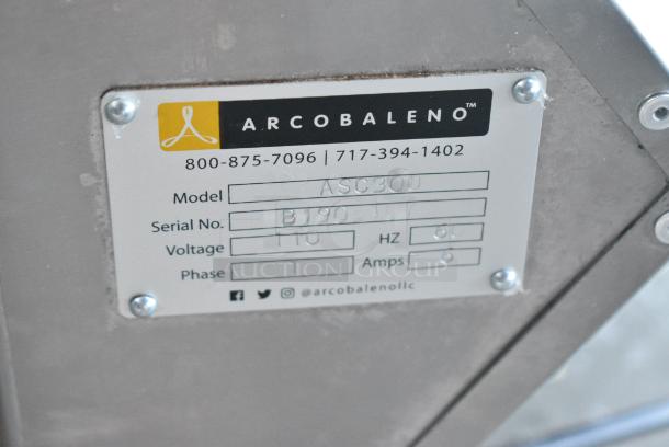BRAND NEW SCRATCH AND DENT! Arcobaleno ASC300 Stainless Steel Commercial Countertop Dough Sheeter. 110 Volts, 1 Phase. - Image 6 of 6