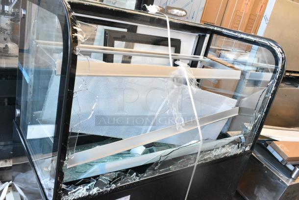 BRAND NEW SCRATCH AND DENT! Avantco 193BCD48B Metal Commercial Floor Style Deli Display Case Merchandiser. See Pictures for Broken Glass. 110-120 Volts, 1 Phase. - Image 3 of 5