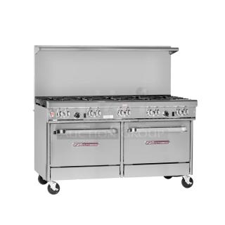 BRAND NEW SCRATCH AND DENT! Southbend 4601DD-2GR Stainless Steel Commercial Natural Gas Powered 6 Burner Range w/ Flat Top Griddle and 2 Ovens.