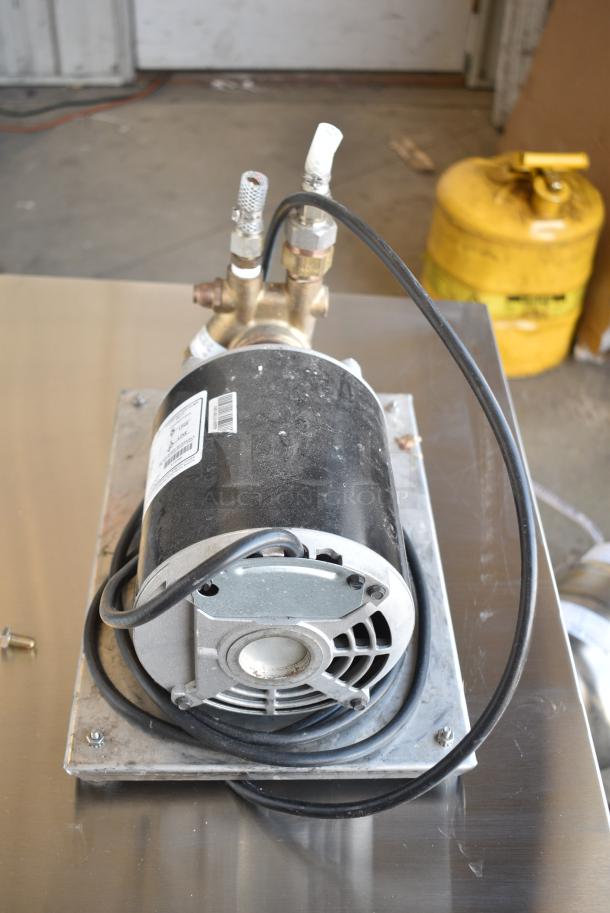 3 Various Motors Including 2 US S55JXRPA-8170 Carbonator Duty Pump and 1 McCann's Water Booster. 3 Times Your Bid! - Image 6 of 14