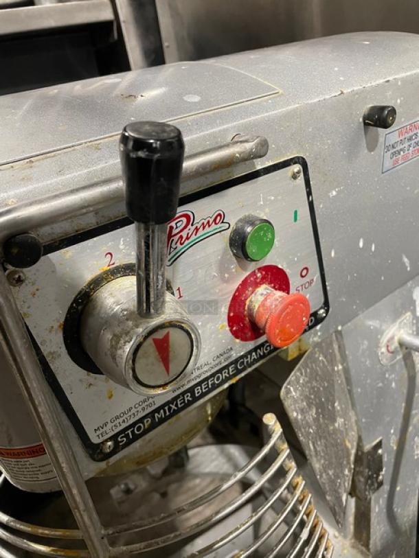 Primo Commercial Metallic Gray Finished Gear Driven 30 Quart Planetary Mixer! Model: PM30 SN: 18010301084! 110V 1 Phase! - Image 5 of 10