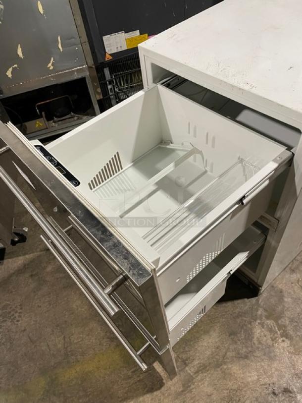 Monogram By GE Appliances Commercial 2 Drawer Undercounter Refrigerator! With Stainless Steel Front Finish! With Digital Controls! - Image 5 of 10