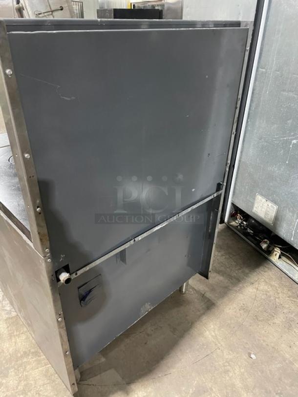 Imperial Diamond Series Commercial Stainless Steel Natural Gas Powered Double French Top Range/Oven Combo! With Back Splash & Overhead Salamander Shelf! With Wire Oven Racks! Model: IHR-2FT SN: C7165811! On Legs! - Image 3 of 12
