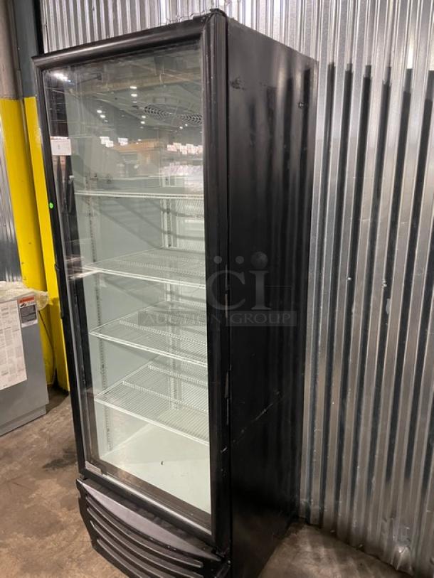 Imbera Commercial Black Single Glass Door Reach In Refrigerator Merchandiser! Energy Star Certified! With Poly Coated Wire Racks! Model: G319 SN: 534130503357! 115V 1 Phase! - Image 2 of 8