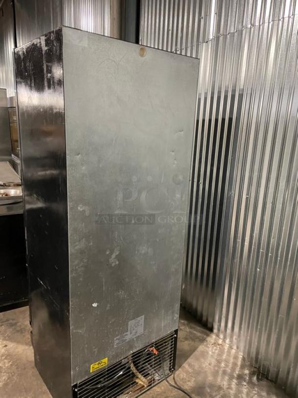 Imbera Commercial Black Single Glass Door Reach In Refrigerator Merchandiser! Energy Star Certified! With Poly Coated Wire Racks! Model: G319 SN: 534130503357! 115V 1 Phase! - Image 3 of 8