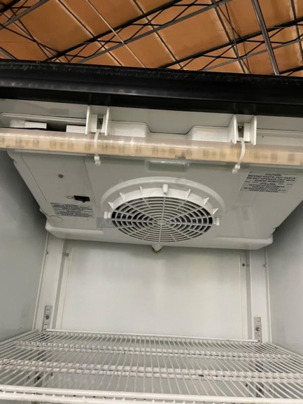 Imbera Commercial Black Single Glass Door Reach In Refrigerator Merchandiser! Energy Star Certified! With Poly Coated Wire Racks! Model: G319 SN: 534130503357! 115V 1 Phase! - Image 6 of 8