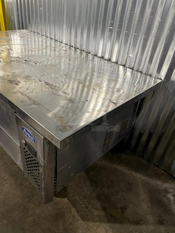 Atosa Commercial Stainless Steel 2 Drawer Refrigerated Chef Base/Equipment Stand! Model: MGF8452GR SN: MGF8452GRAUS10031911319113000C40012! 115V 1 Phase! On Casters! - Image 2 of 9