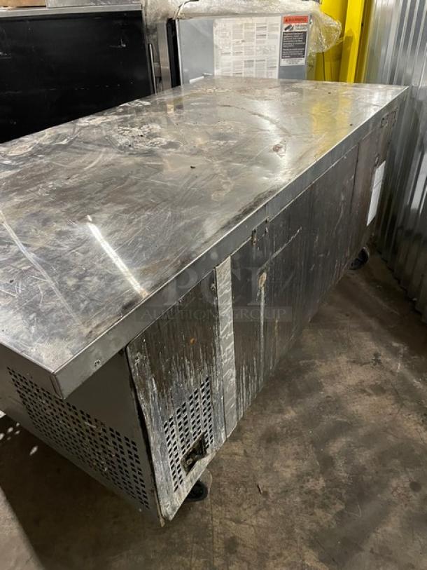 Atosa Commercial Stainless Steel 2 Drawer Refrigerated Chef Base/Equipment Stand! Model: MGF8452GR SN: MGF8452GRAUS10031911319113000C40012! 115V 1 Phase! On Casters! - Image 3 of 9