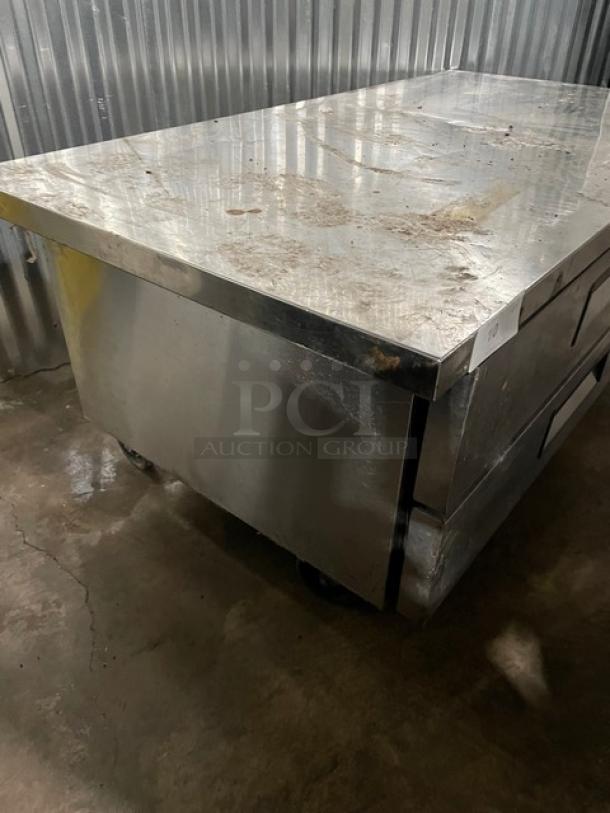 Atosa Commercial Stainless Steel 2 Drawer Refrigerated Chef Base/Equipment Stand! Model: MGF8452GR SN: MGF8452GRAUS10031911319113000C40012! 115V 1 Phase! On Casters! - Image 4 of 9