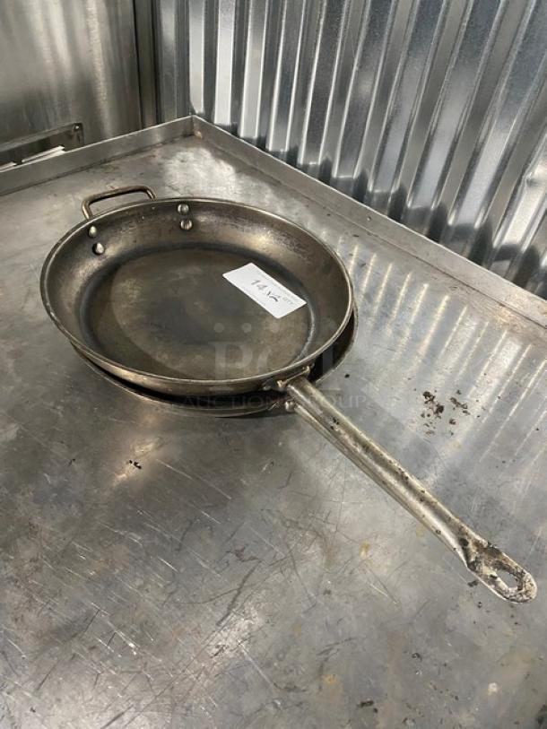 Commercial Frying Pans/Skillets! With Handle! 2X Your Bid! - Image 2 of 6