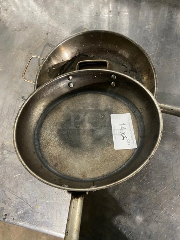 Commercial Frying Pans/Skillets! With Handle! 2X Your Bid! - Image 5 of 6