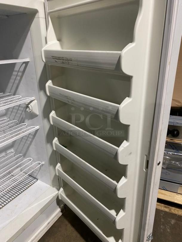 Frigidaire By Electrolux Commercial White Single Door Reach In Upright Free-Standing Freezer! With Poly Coated Wire Racks! Model: FFFU21M1QWF SN: WB94375615! 115V 1 Phase! - Image 7 of 9
