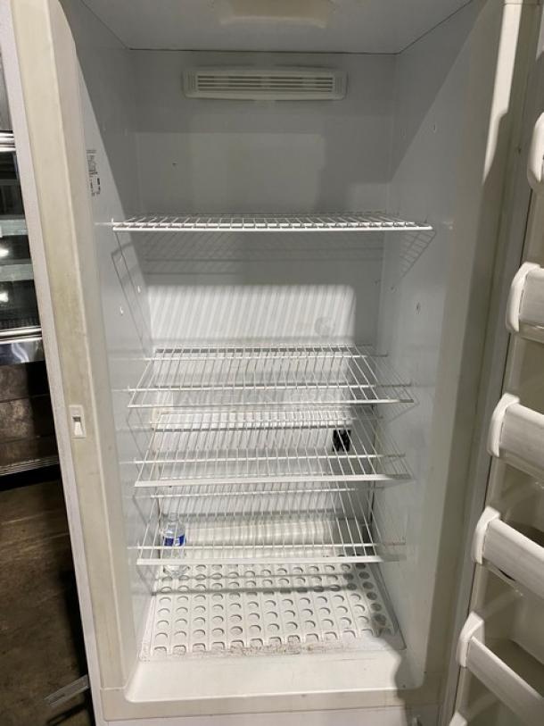 Frigidaire By Electrolux Commercial White Single Door Reach In Upright Free-Standing Freezer! Energy Star Certified! With Poly Coated Wire Racks! Model: FFFH20F2QWC SN: WB71461162! 115V 1 Phase! - Image 5 of 9