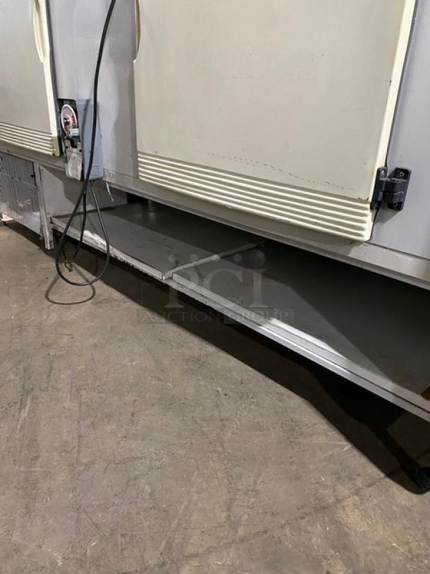 Diamond Commercial Curved Glass Refrigerated Deli Meat/Bakery Display Showcase! With Poly Coated Wire Racks! With 2 Swing Open Rear Access Doors! With Mini Dry Under Storage! On Legs! - Image 8 of 11
