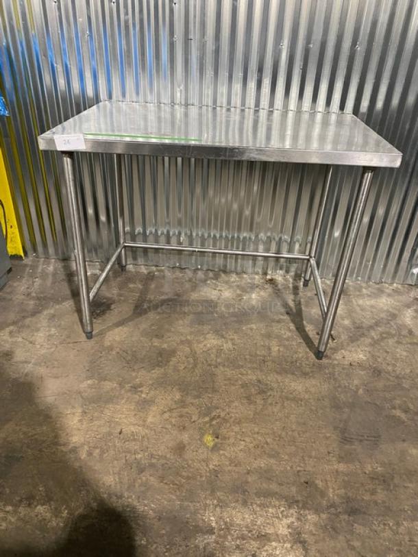 Commercial Stainless Steel Worktop Table! On Legs! - Image 1 of 6