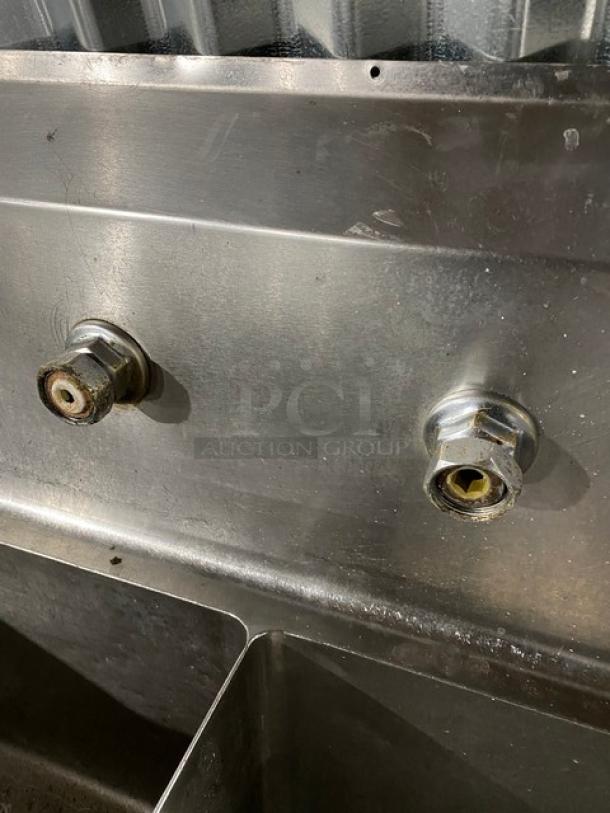 Commercial Stainless Steel 2 Compartment Prep Sink! With Back Splash! - Image 6 of 8