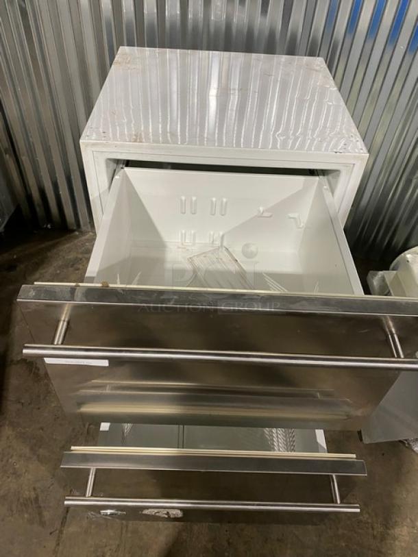 Monogram By GE Appliances Commercial 2 Drawer Undercounter Refrigerator! With Stainless Steel Front Finish! With Digital Controls! - Image 5 of 9