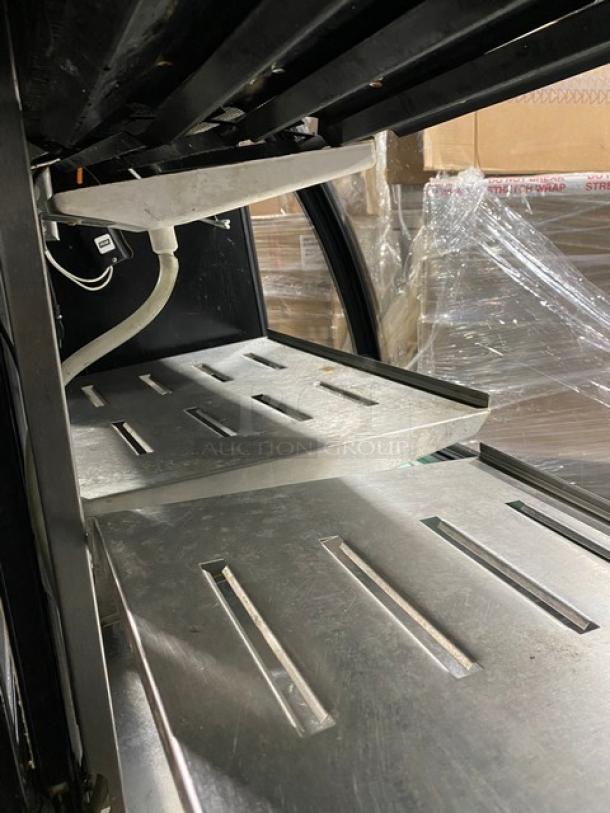 TorRey Commercial Curved Glass Refrigerated Bakery/Deli Merchandiser Display Case! With Adjustable Shelves! With Rear Access Double Glass Sliding Doors! - Image 6 of 9