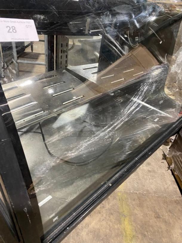 TorRey Commercial Curved Glass Refrigerated Bakery/Deli Merchandiser Display Case! With Adjustable Shelves! With Rear Access Double Glass Sliding Doors! - Image 8 of 9