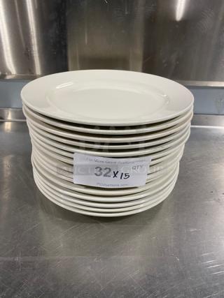 Core Dinnerware Commercial Round White Dinner Plates! 15X Your Bid!
