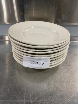 Core Dinnerware Commercial Round White Dinner Plates! 10X Your Bid!