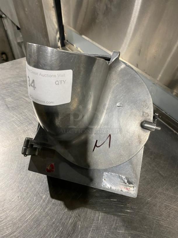Alfa Commercial Heavy-Gauge Polished Aluminum Shredder/Grinder Attachment! Model: VS-888H! - Image 9 of 11