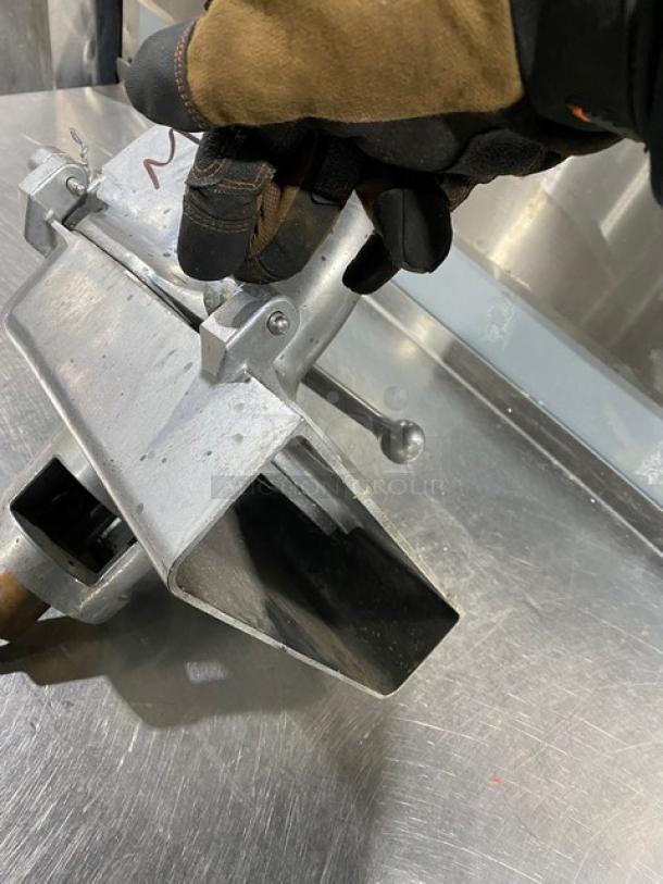 Alfa Commercial Heavy-Gauge Polished Aluminum Shredder/Grinder Attachment! Model: VS-888H! - Image 7 of 9