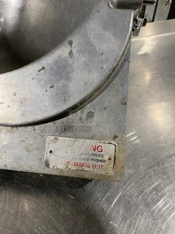 Alfa Commercial Heavy-Gauge Polished Aluminum Shredder/Grinder Attachment! Model: VS-888H! - Image 9 of 9