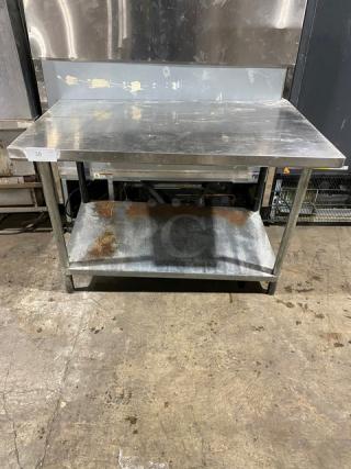 Commercial Stainless Steel Worktop Table! With Single Undershelf! On Legs!