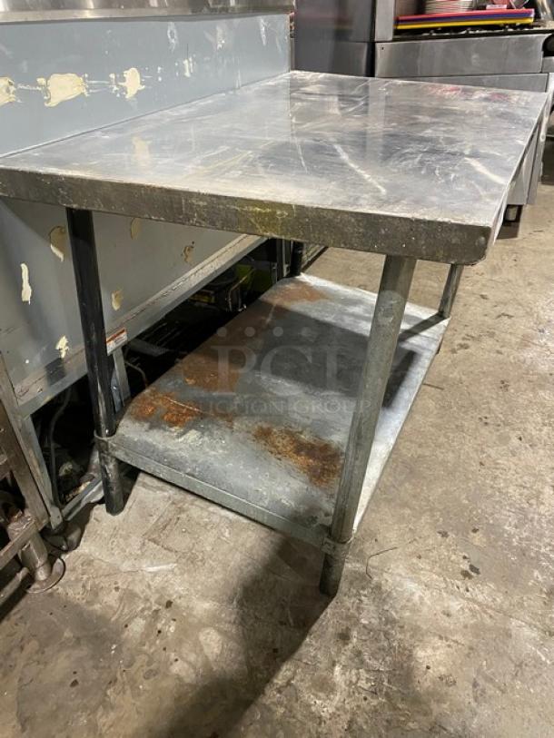 Commercial Stainless Steel Worktop Table! With Single Undershelf! On Legs! - Image 2 of 6