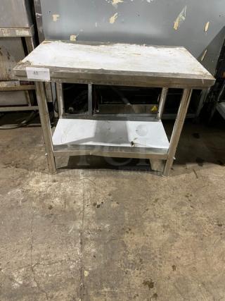 Vevor Commercial Stainless Steel Worktop Table! With Single Undershelf! On Legs!