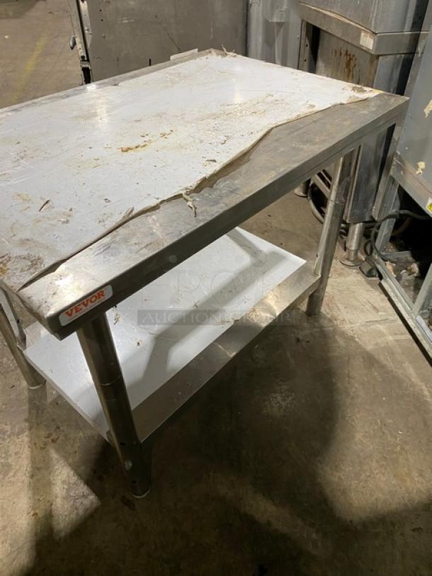 Vevor Commercial Stainless Steel Worktop Table! With Single Undershelf! On Legs! - Image 3 of 7