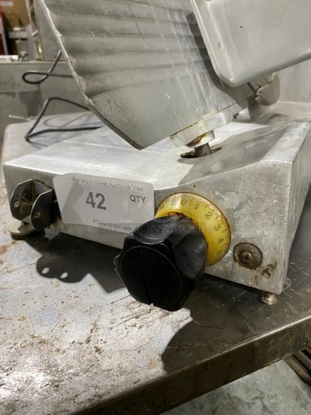 Commercial Eletric Powered Countertop Deli Meat Slicer! - Image 7 of 9