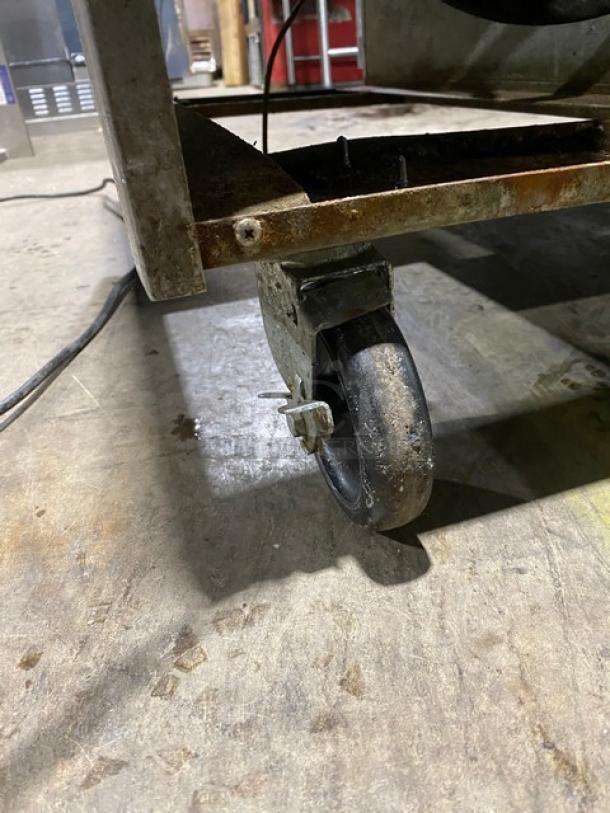 Beverage-Air Commercial Stainless Steel 2 Door Refrigerated Mega Top Pizza Prep Table! With Poly Coated Wire Racks! Model: PT67 SN: 2905605! 115V 1 Phase! On Casters! - Image 11 of 11