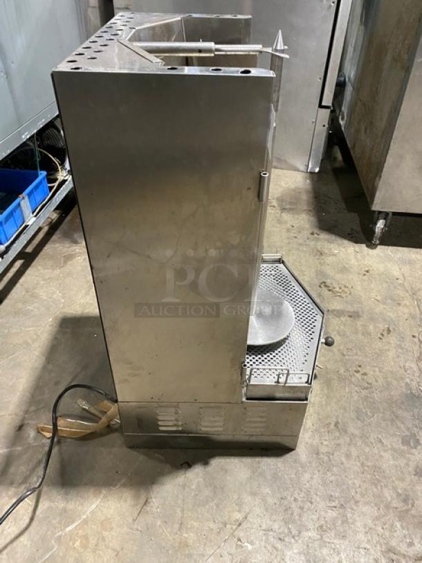 Commercial Stainless Steel Natural Gas-Powered Heavy-Duty Countertop Gyro Machine! With Spit/Skewer & Base! - Image 4 of 9