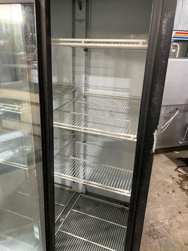 Beverage-Air Coca-Cola Style Commercial Double Sliding Glass Door Reach In Refrigerator Merchandiser! With Poly Coated Wire Racks! Model: MT38 SN: 4773664! 115V 1 Phase! - Image 7 of 10