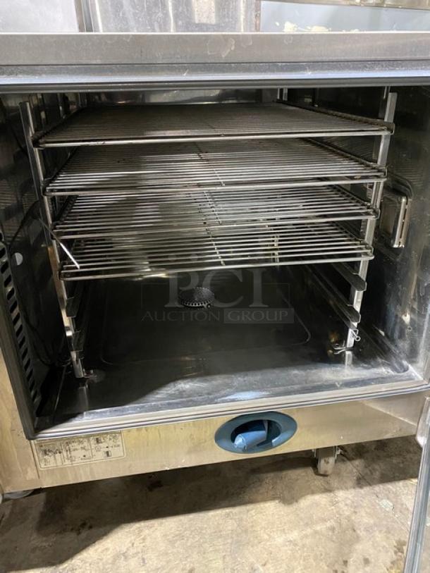 Rational CombiMaster Series Commercial Stainless Steel Natural Gas Powered Countertop Combi Convection Oven!  With Wire Oven Racks! Model: CM62G SN: G62ME05062034437! 120V 1 Phase! - Image 6 of 9