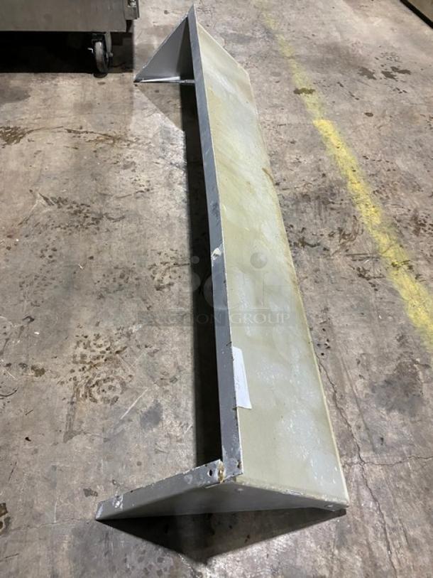 Commercial Stainless Steel Wall-Mount Shelf! With Turned Up Back Splash! - Image 4 of 6