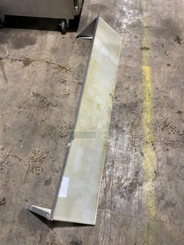 Commercial Stainless Steel Wall-Mount Shelf! With Turned Up Back Splash! - Image 6 of 6