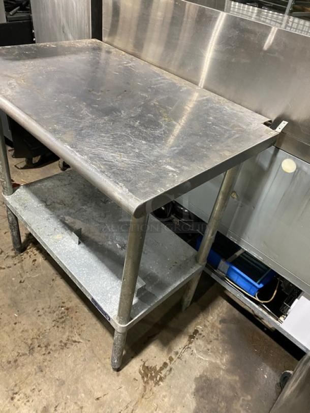 L & J Manufacturing Commercial Stainless Steel Worktop Table! With Single Undershelf! On Legs! - Image 2 of 6