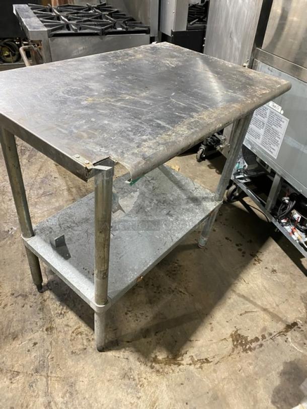 L & J Manufacturing Commercial Stainless Steel Worktop Table! With Single Undershelf! On Legs! - Image 3 of 6